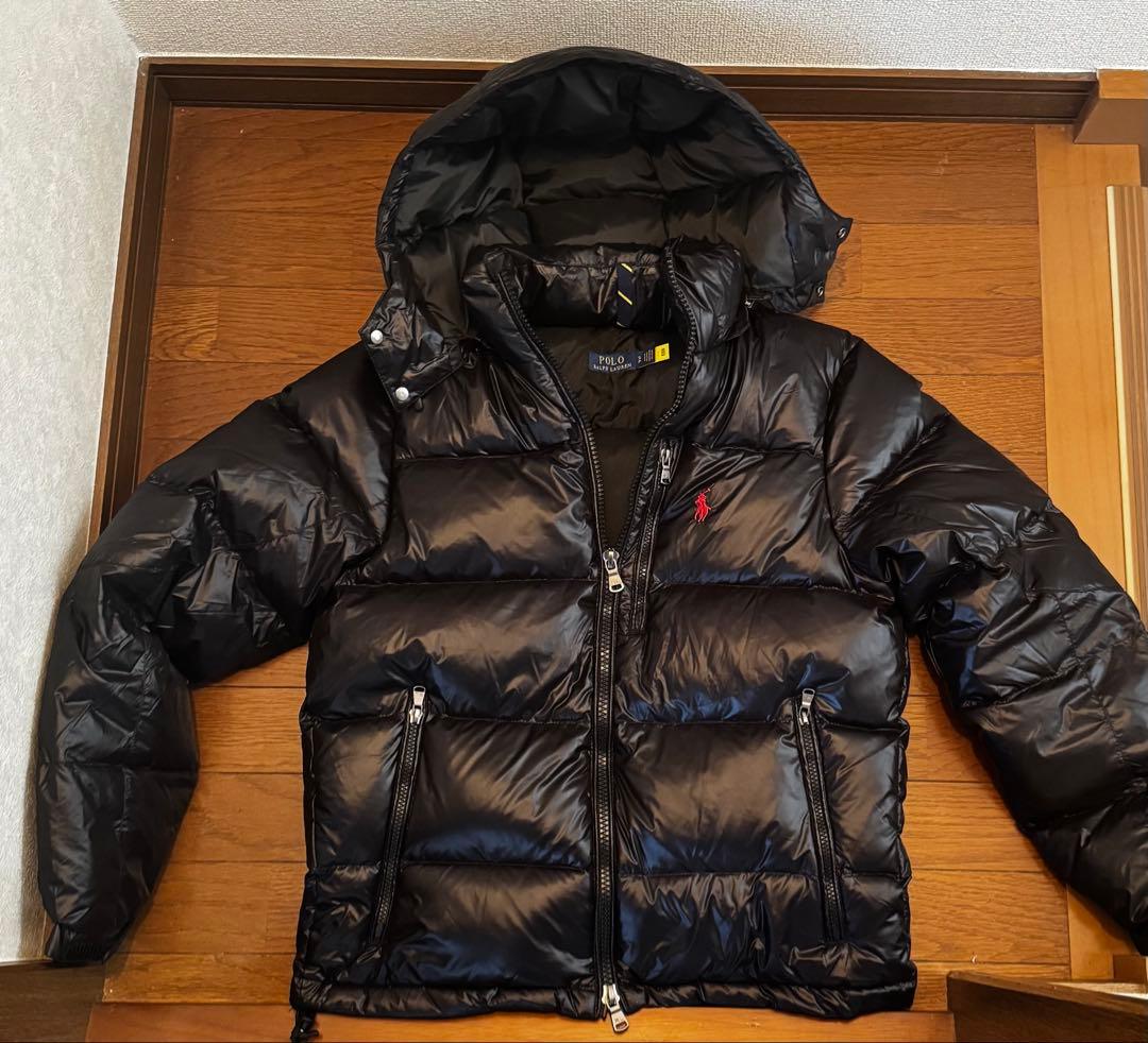 Polo Ralph Lauren ダウンジャケット 光沢 ブラック