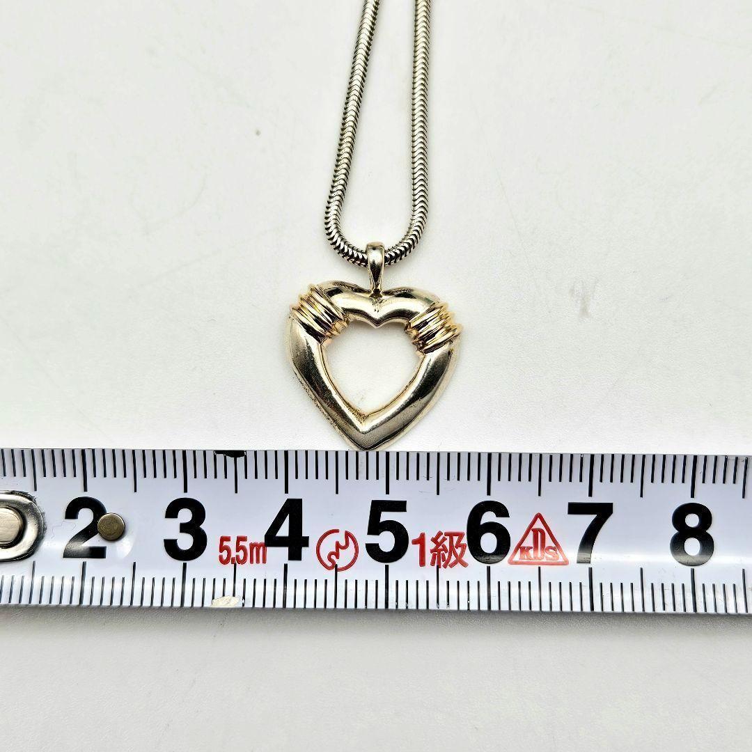 TIFFANY GOLD×SILVERコンビ ハートネックレス　〈201-2〉