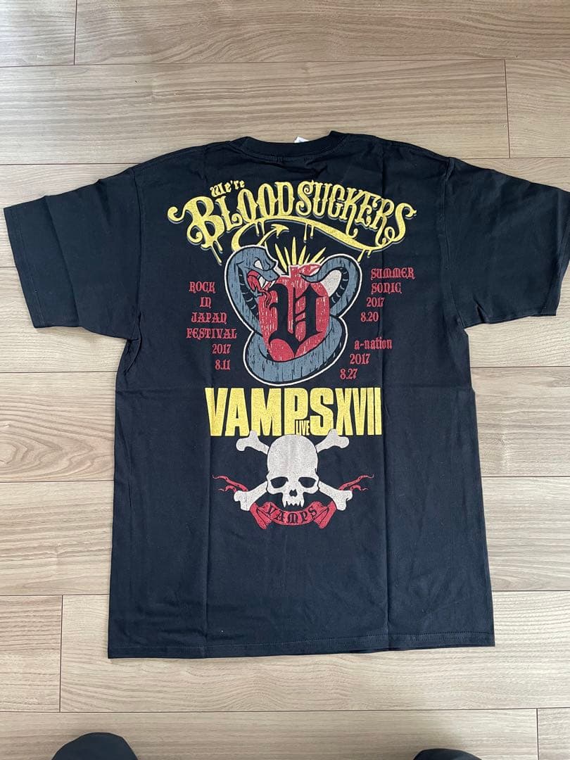 【超激レア】VAMPS 直筆サイン入りTシャツ　hyde K.A.Z
