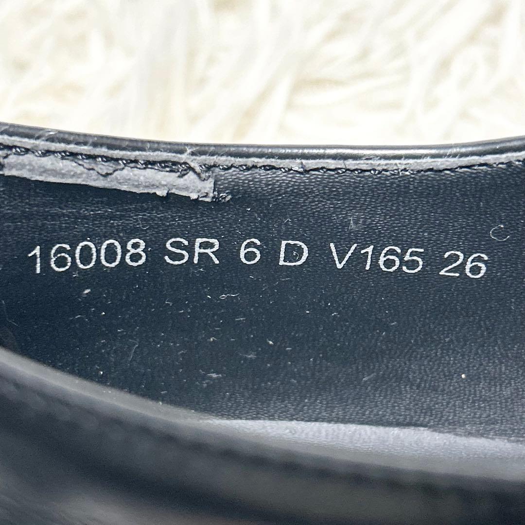 ✨美品✨REGALリーガル ダブルモンク ガラスレザー V165ブラック 26㎝