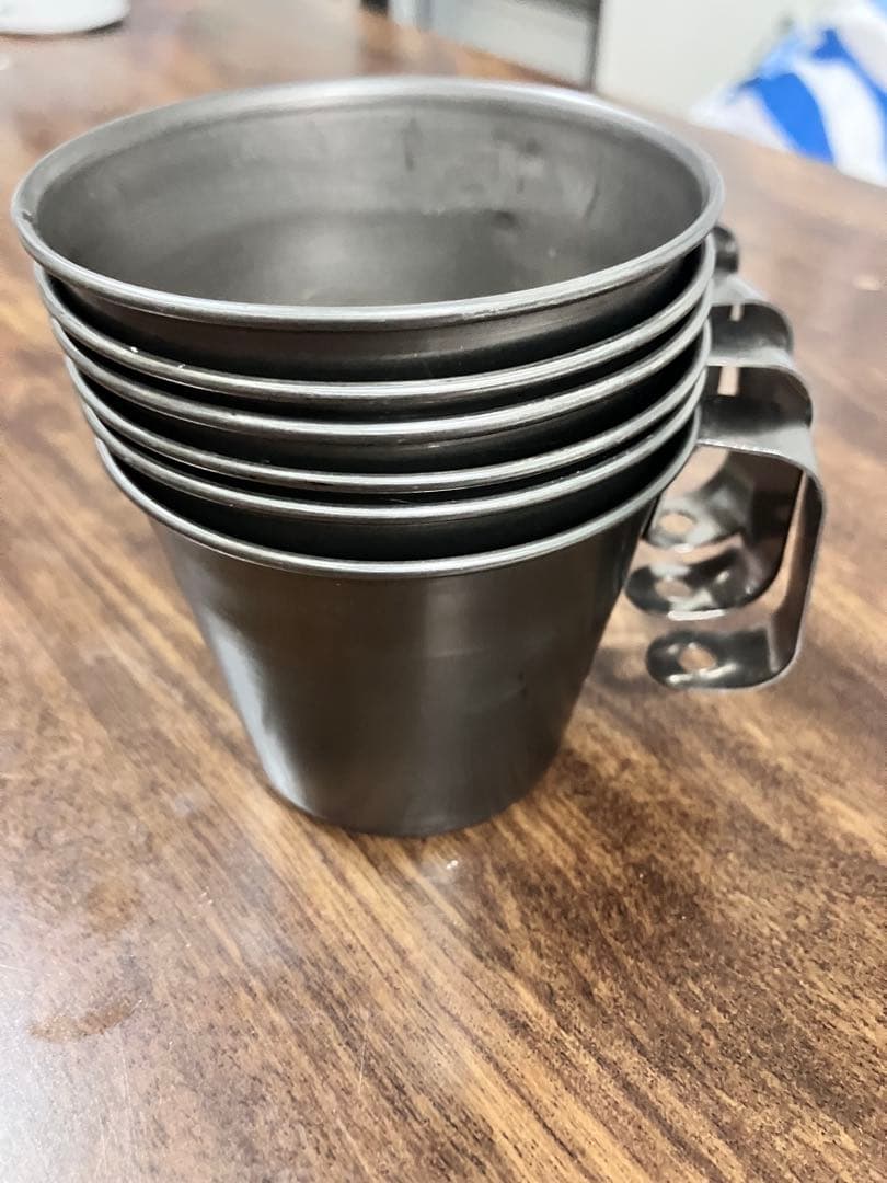 230ml スタッキングマグカップ チタン製 6個セット