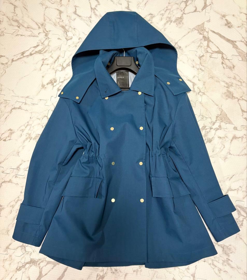 美品✨ノーブル　ウインドプルーフテントシルエットブルゾン　グリーン　S