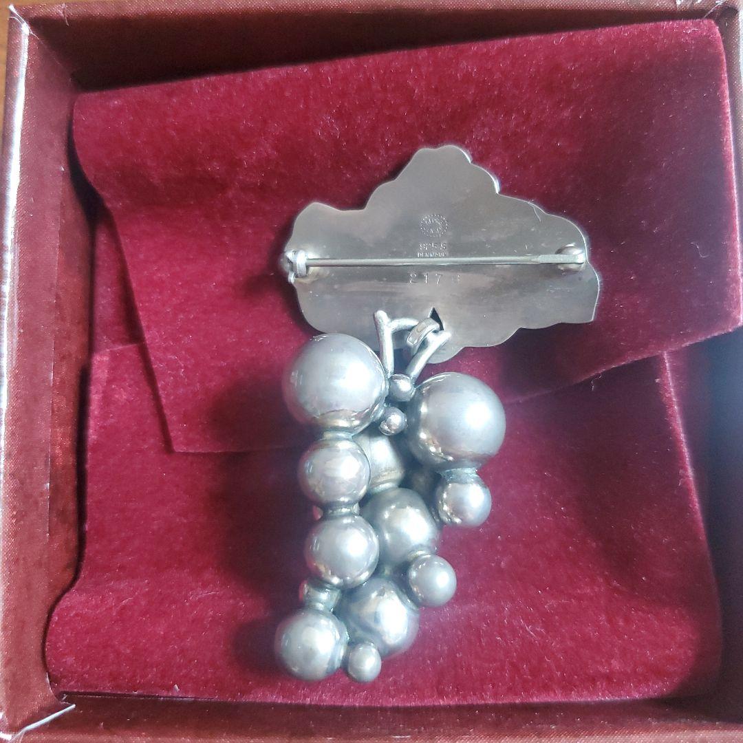   ジョージジェンセン　葡萄　ブローチ