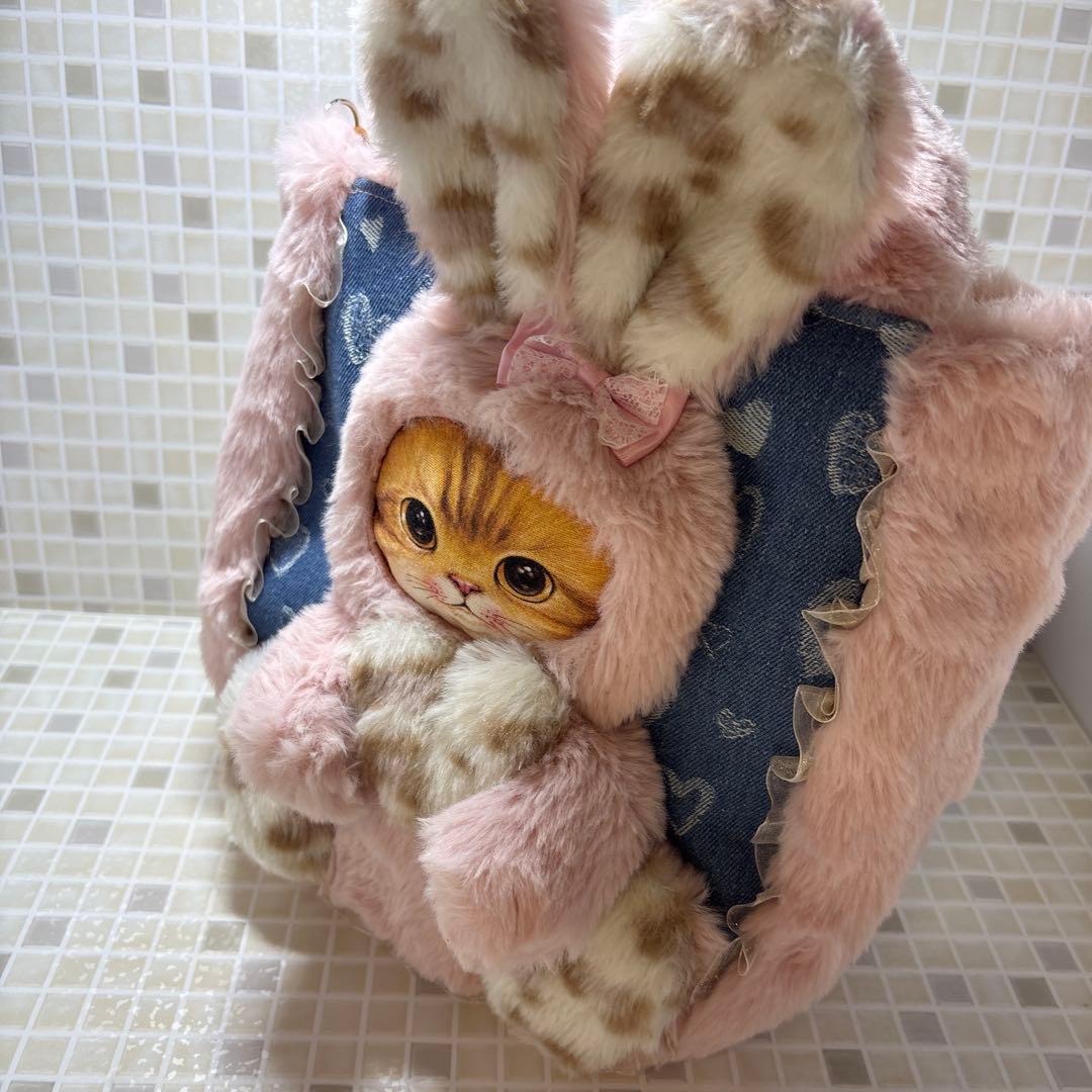 K*8様 コヤンイサムチョン★ふわふわトートバッグ　ピンクうさぎちゃん着ぐるみ