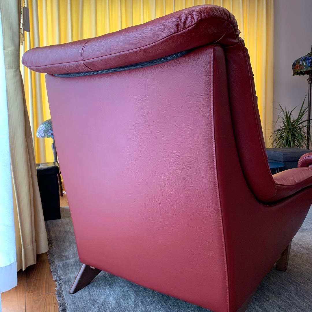 1人掛けソファー本革張り　ユーカス　日本製