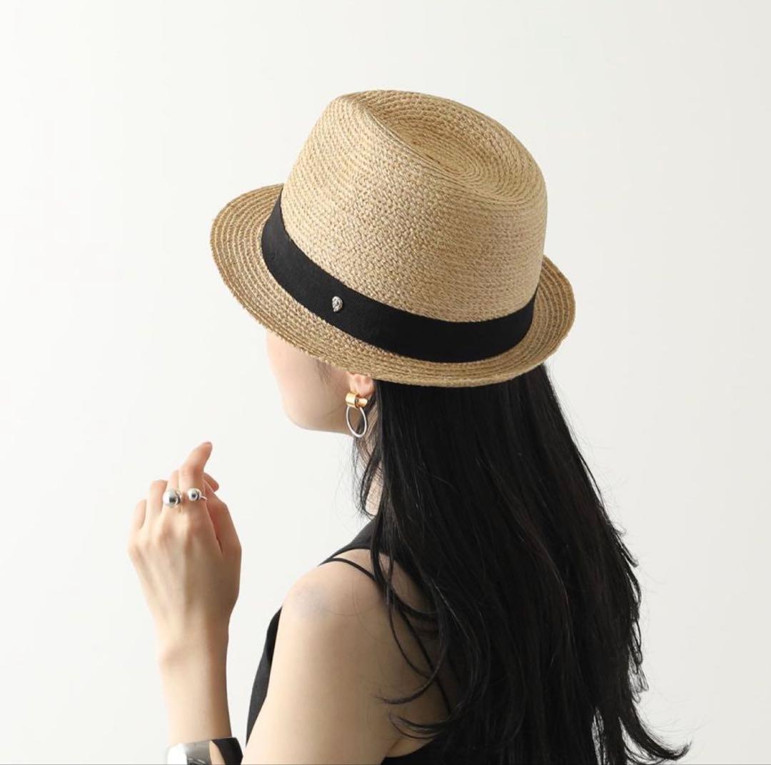 ☆未使用・タグ付☆ ヘレンカミンスキー Avara ラフィアハット 帽子 中折れ