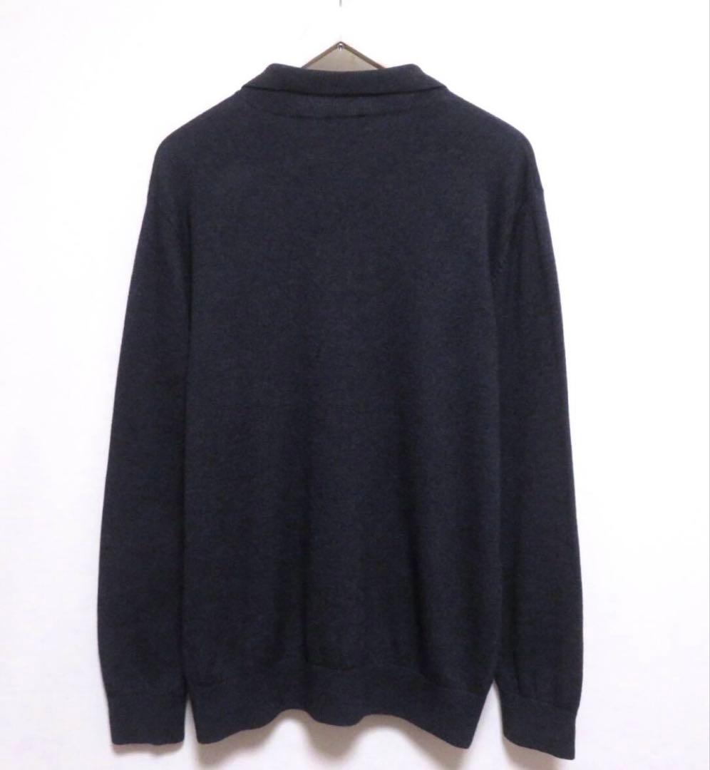 【美品】Papas パパス　カシミヤ　ウール　シルクニット　メンズ