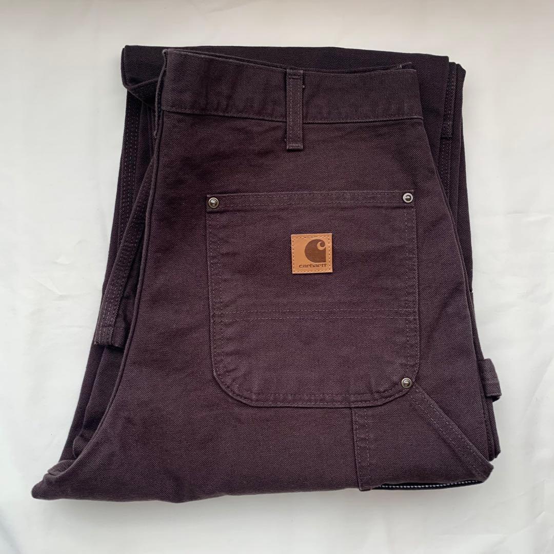 新品USCarhartt Washed ダブルニー ダックパンツW34