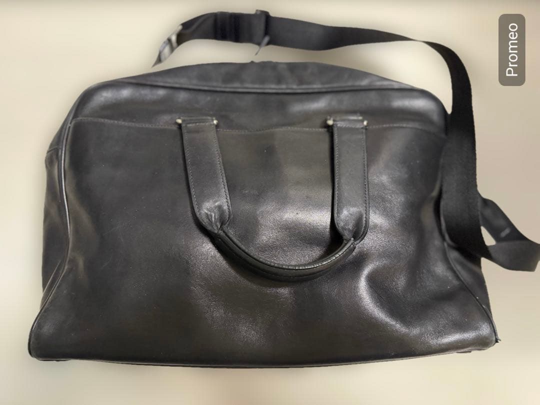 COACH コーチ 本革 レザービジネスバッグ ボストン 黒