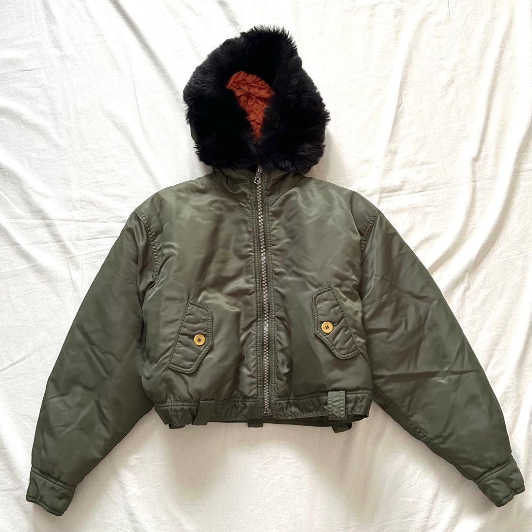 ミリタリーブルゾンファーMartine Sitbon 00s n2b ショート丈