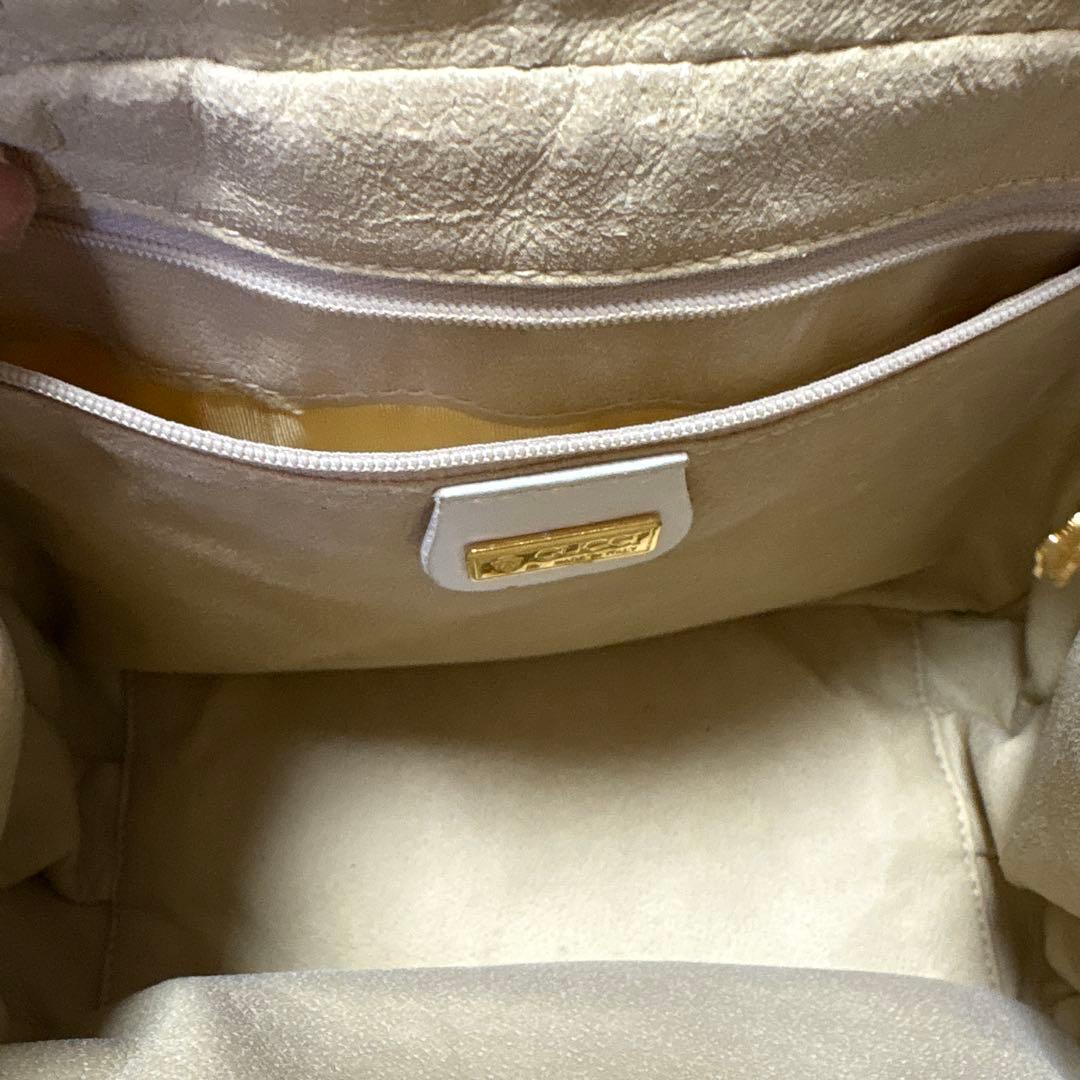 GUCCI ハンドバック　ホワイト