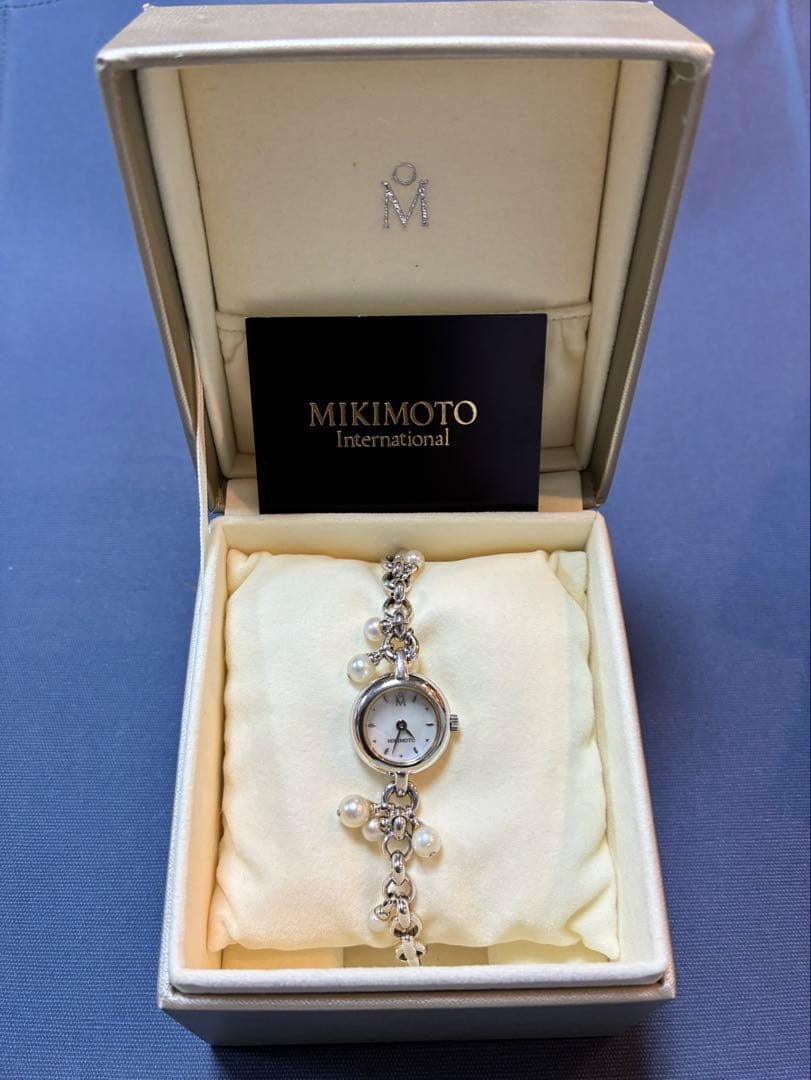 MIKIMOTO ブレスレット時計 シルバー パール