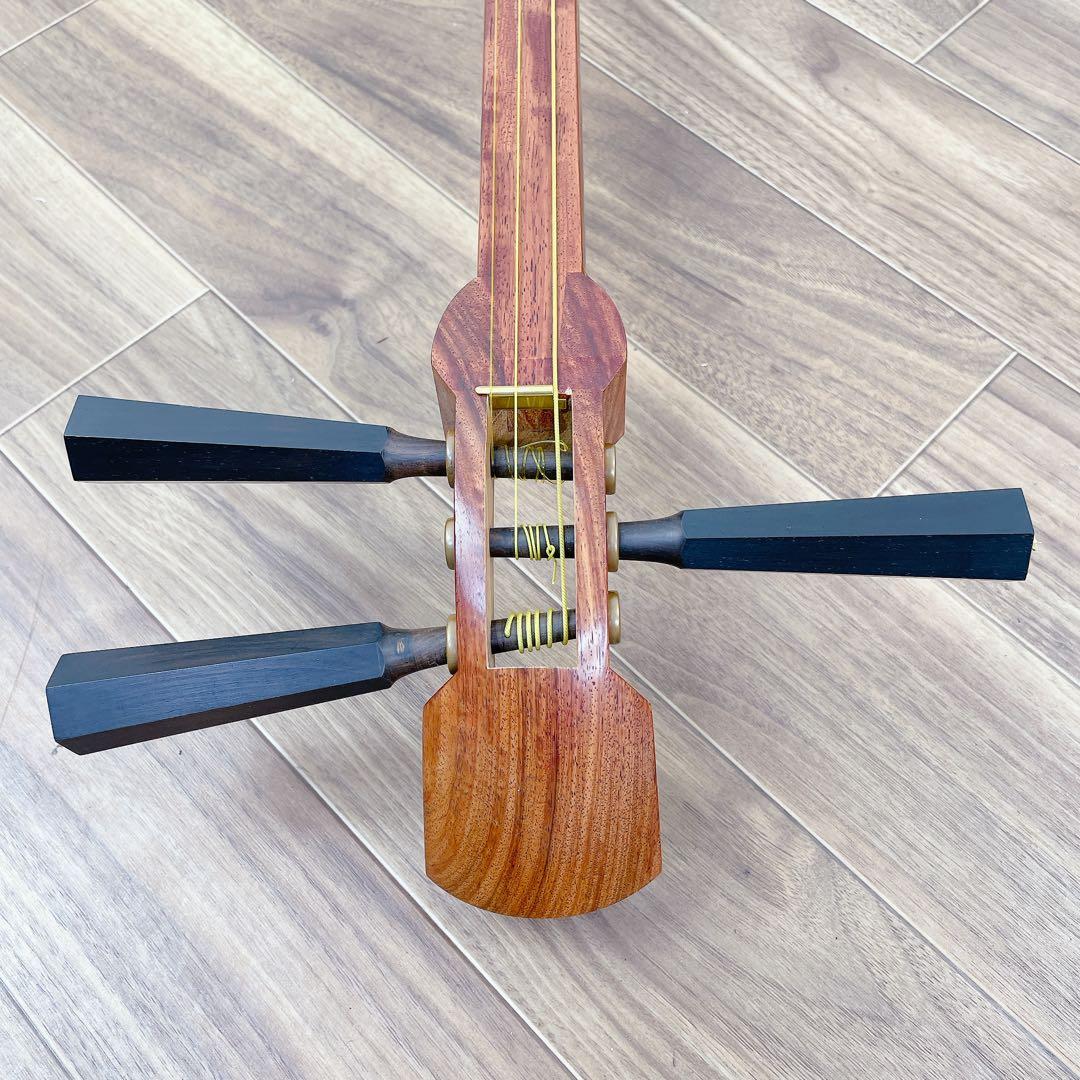 津軽三味線 延棹 トチ 合成皮