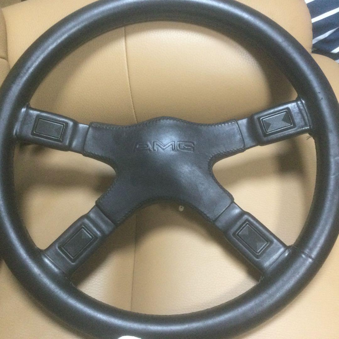 AMG ステアリングホイール 3スポーク ブラック本物です