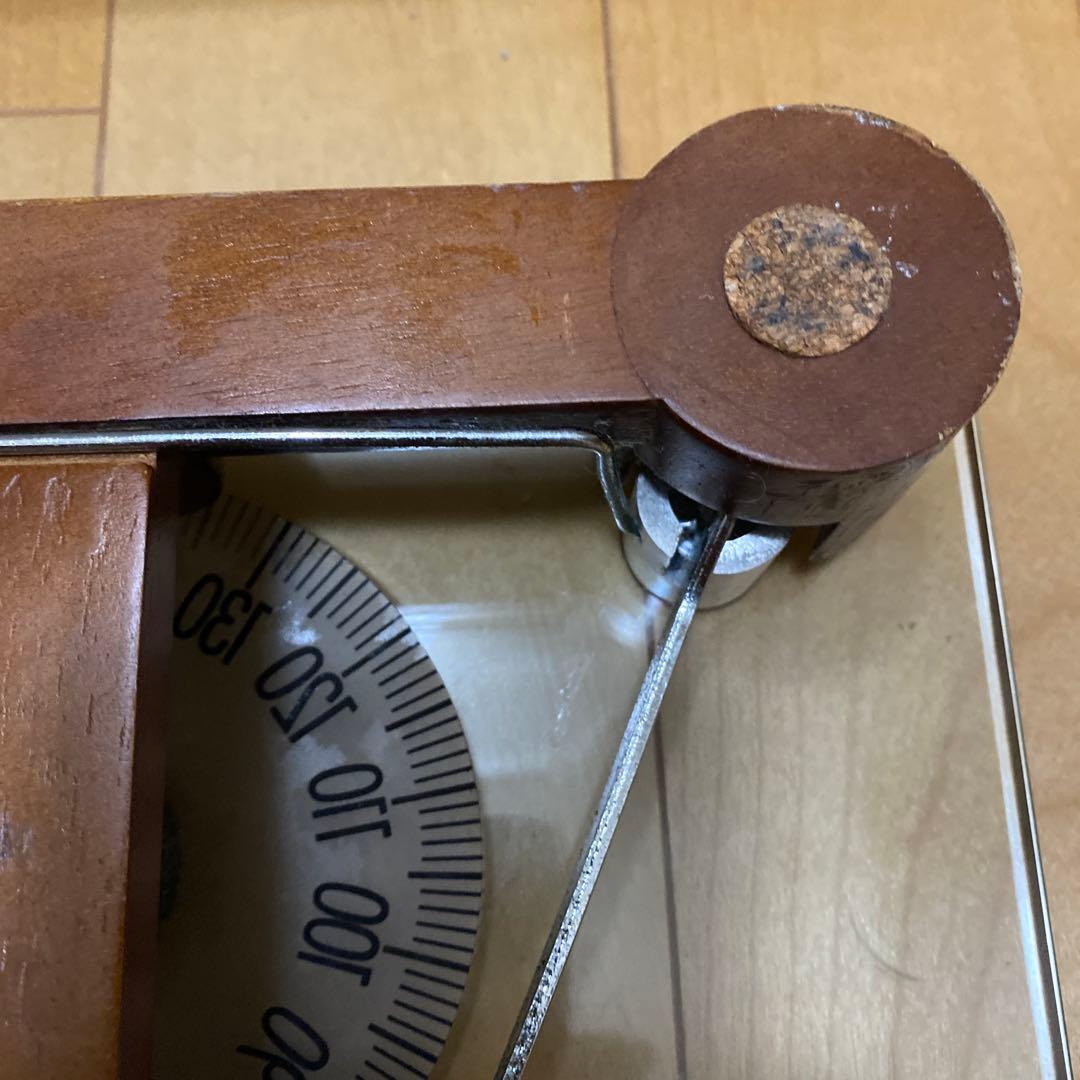 体重計　ガラス製　アンティーク