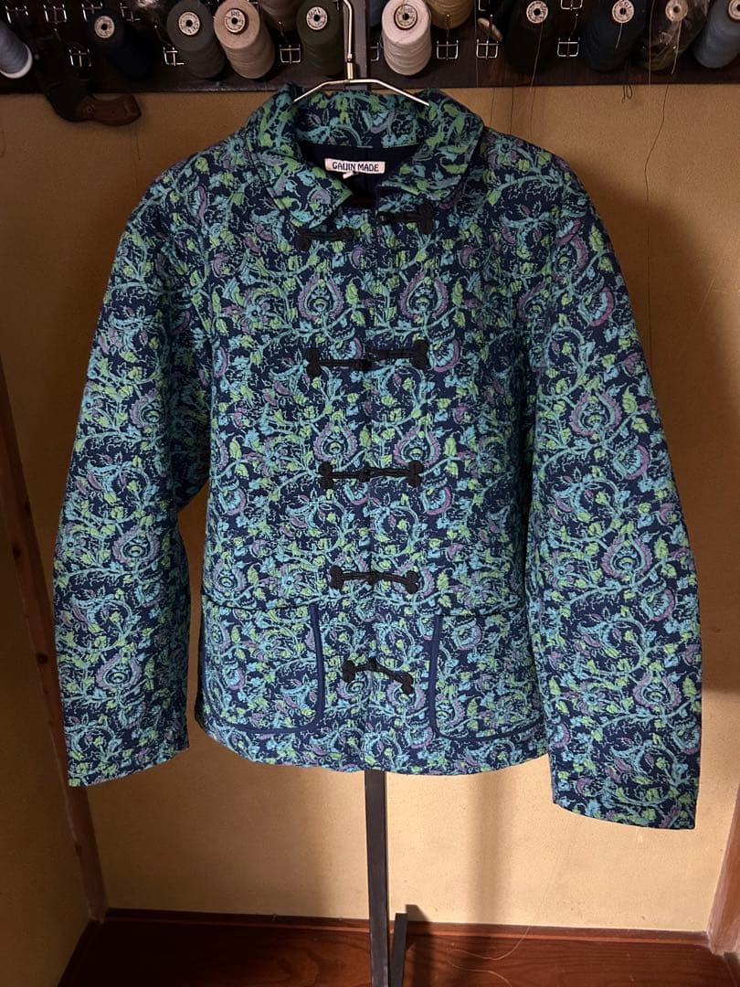 GAIJIN MADE 刺し子 チャイナジャケット カバーオール　インディゴ