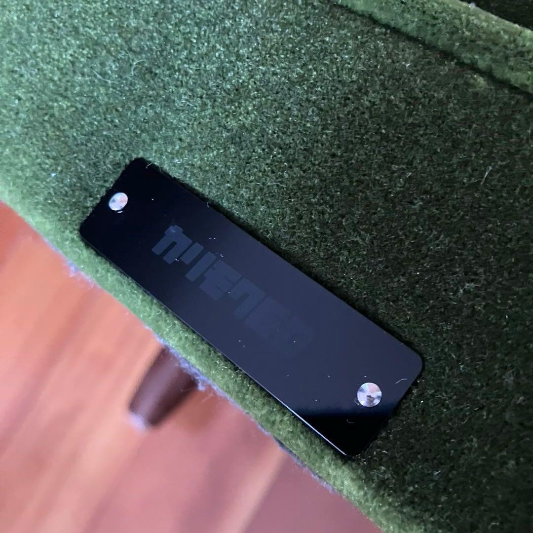 ✨美品✨カリモク60 モケットグリーン オットマン ウォールナット