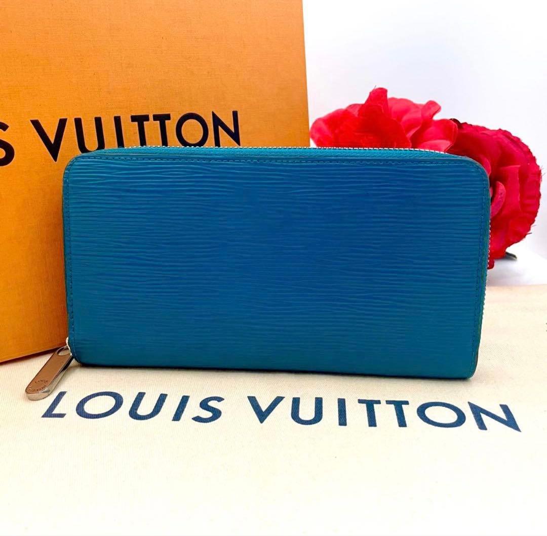 青*ん様 LOUIS VUITTON 青 エピレザー 長財布