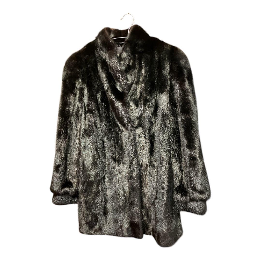 値下げ　SAGAMINK ファーコート　毛皮コート　リアルファー　サガミンク