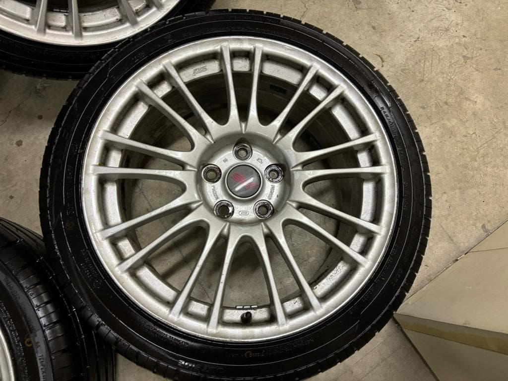 245/40R18 鍛造 インプレッサ WRX STI 純正OP 8.5J-18