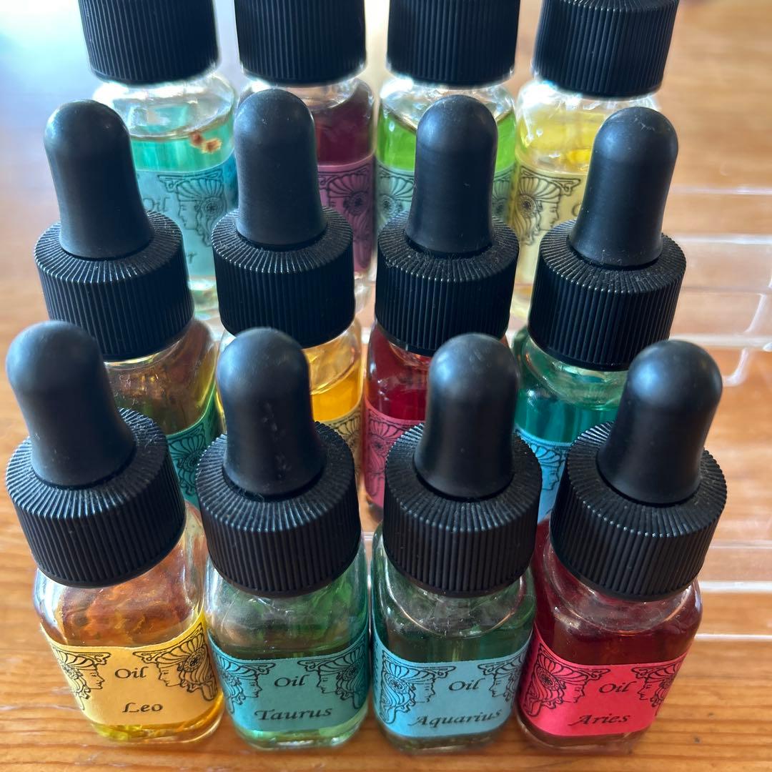アンシェントメモリーオイル　１２星座オイル　全セット　12本　スポイトフタセット