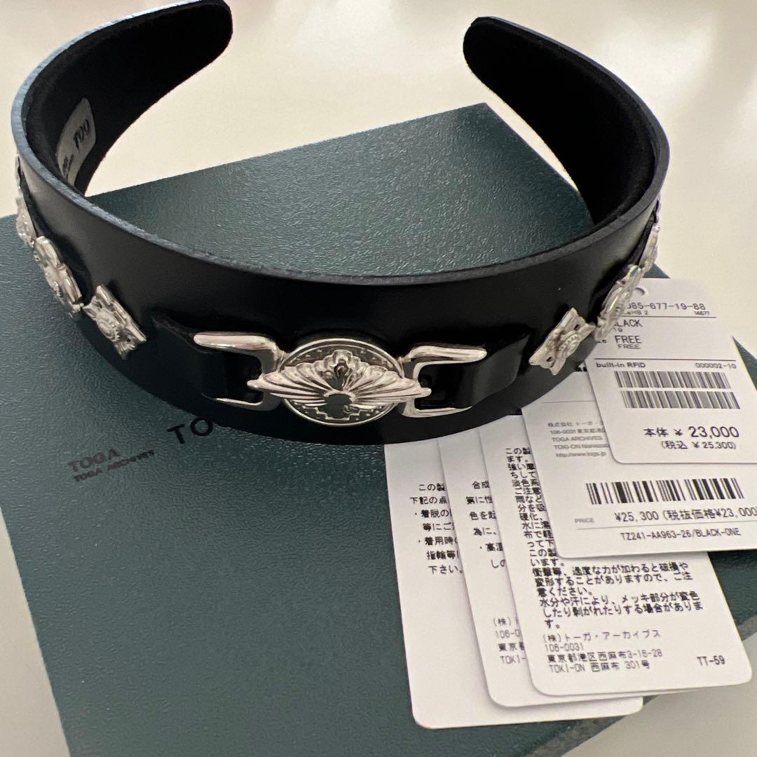 TOGA LEATHER HEADBAND 2 カチューシャ