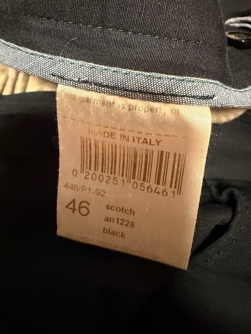 BERWICH ブラック スラックス テーパード