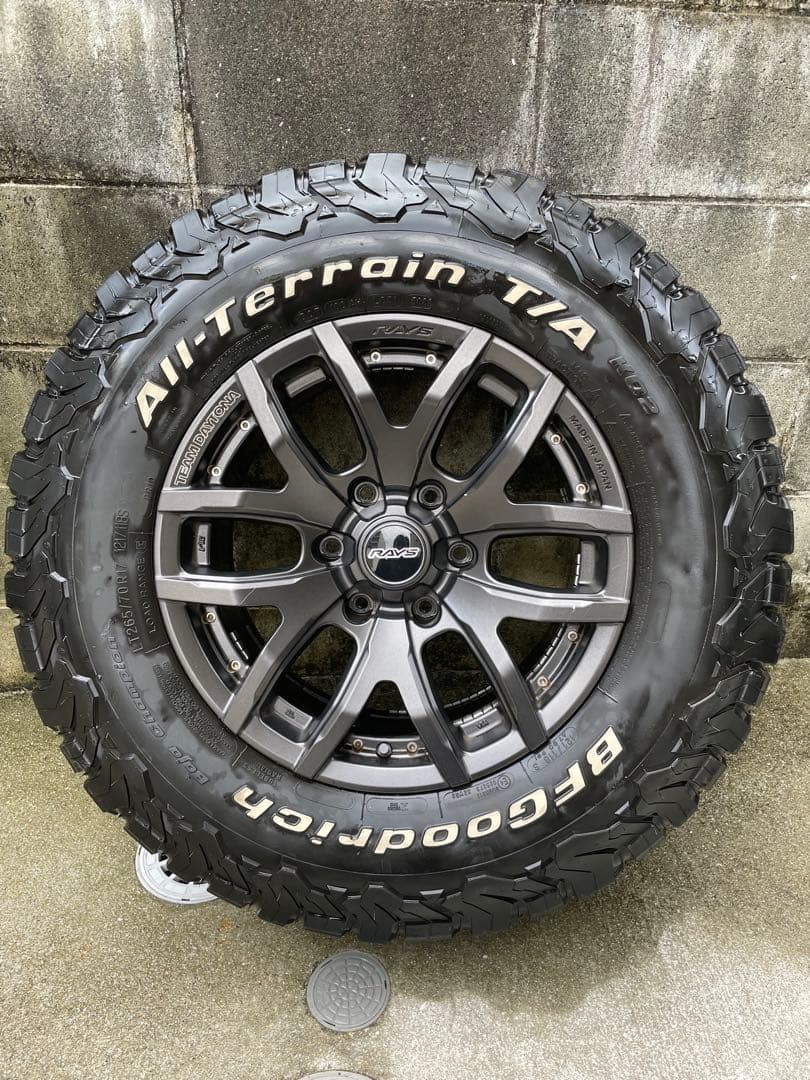 【送料込み、スペア付】タイヤホイールセット BFGoodrich / RAYS