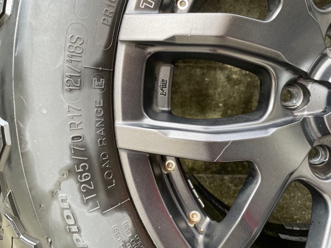 【送料込み、スペア付】タイヤホイールセット BFGoodrich / RAYS