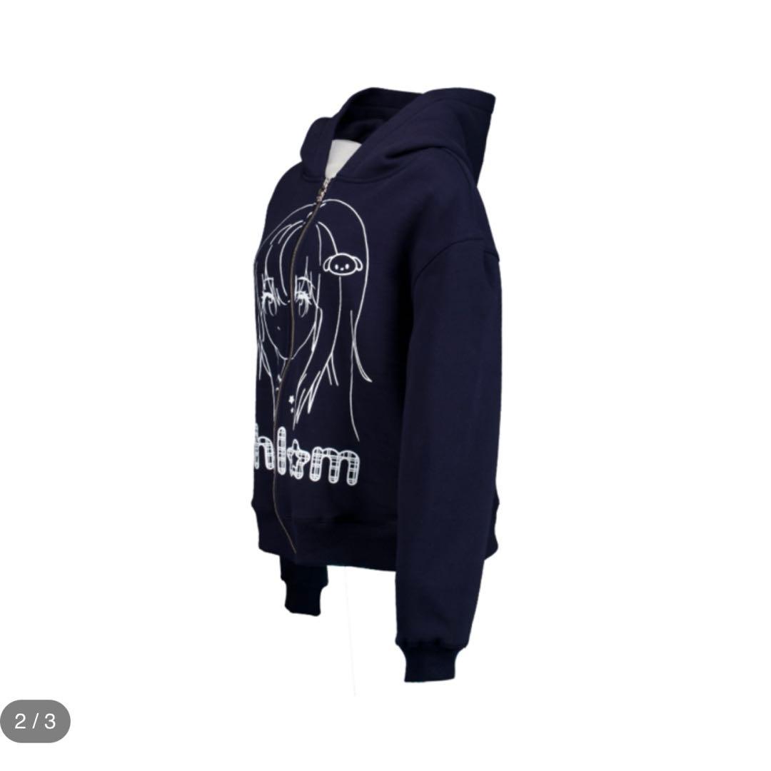 トップス shalomclub GOTTI ZIP-UP HOODIE NAVY