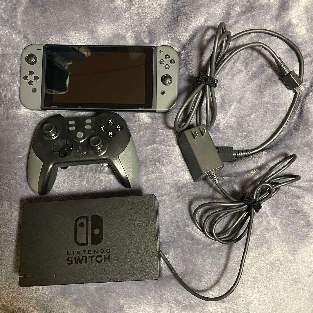 ニンテンドースイッチ nintendo switch 本体 グレー プロコン