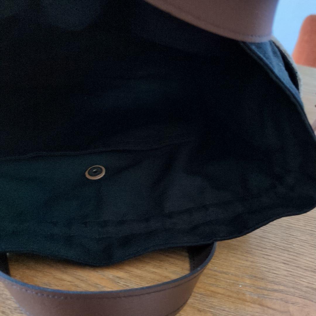 【1551】あおりポケットの巾着バッグ＊ミナペルホネン