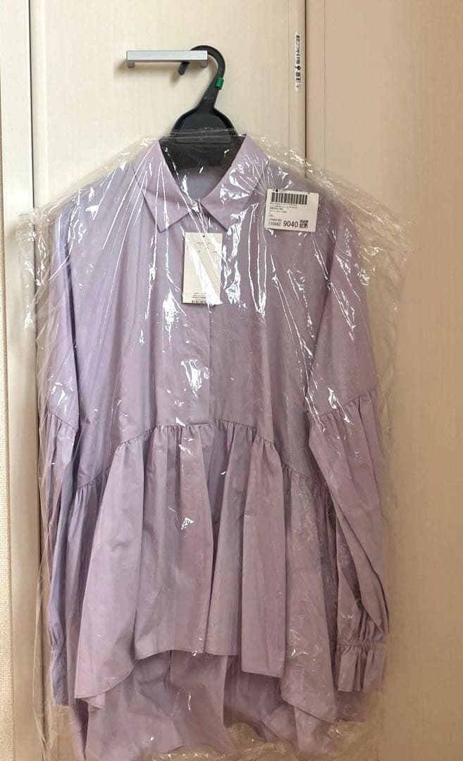 ミラオーウェン　シャツ衿ボリュームブラウス