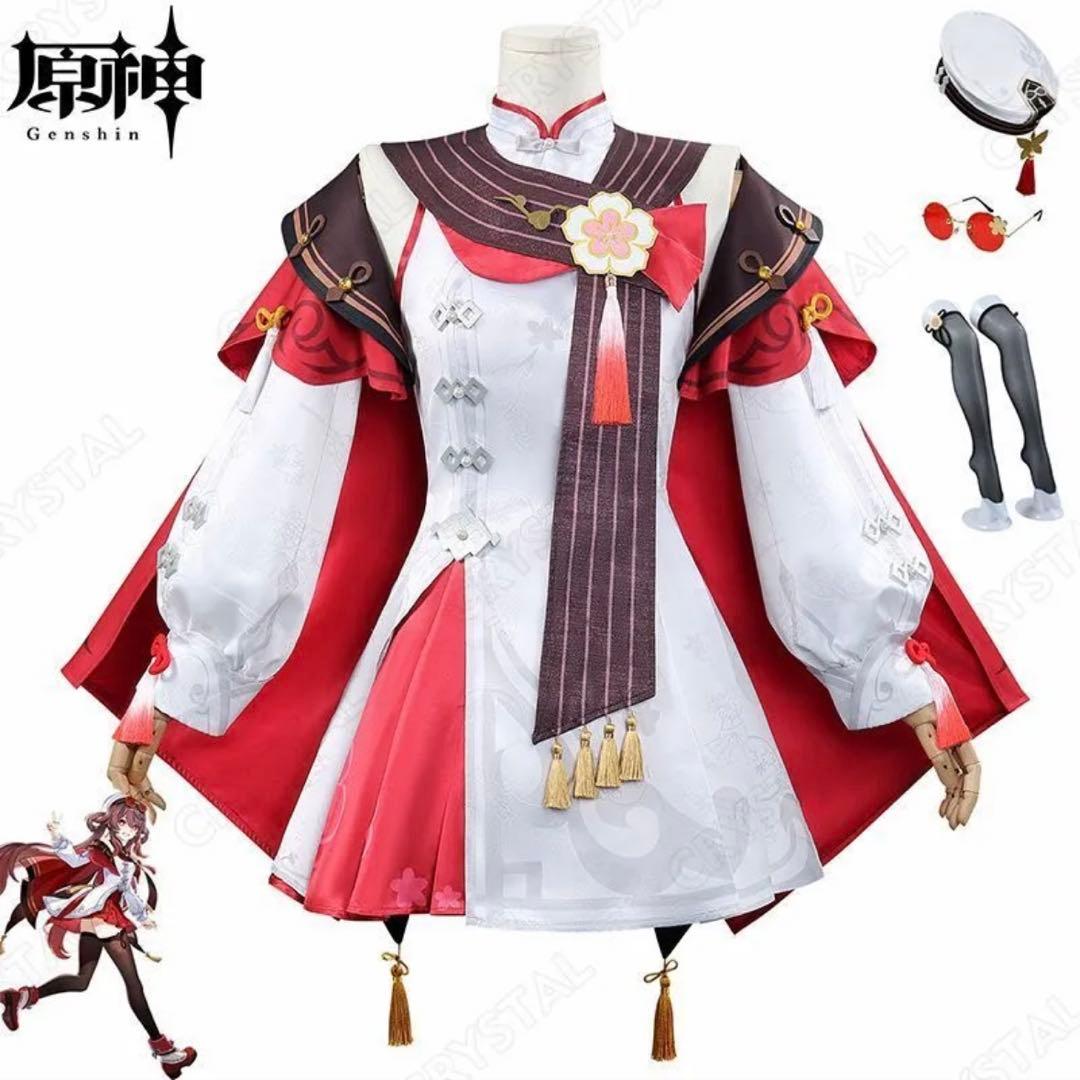 原神 胡桃 残雪に咲く紅 海灯祭 コスプレ 衣装