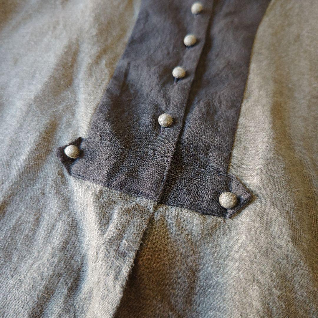 MAGALI マガリ ブラッシュドベルギーリネンカーディガン チャコール