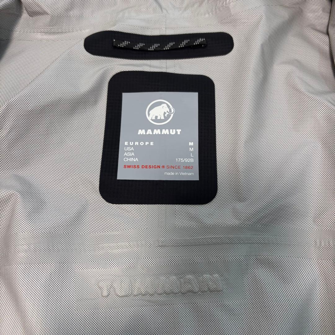 タグ付き MAMMUT マイクロレイヤー 2.0 ハードジャケット M ブラック