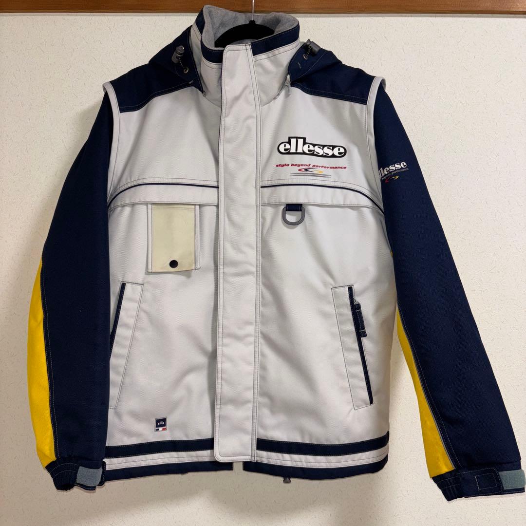 美品Ellesseエレッセ スキーウェア上下セット　メンズM ゴールドウィン