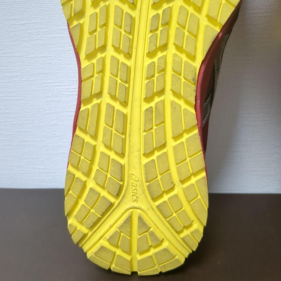 asics 安全靴 レッド/イエロー マジックテープ