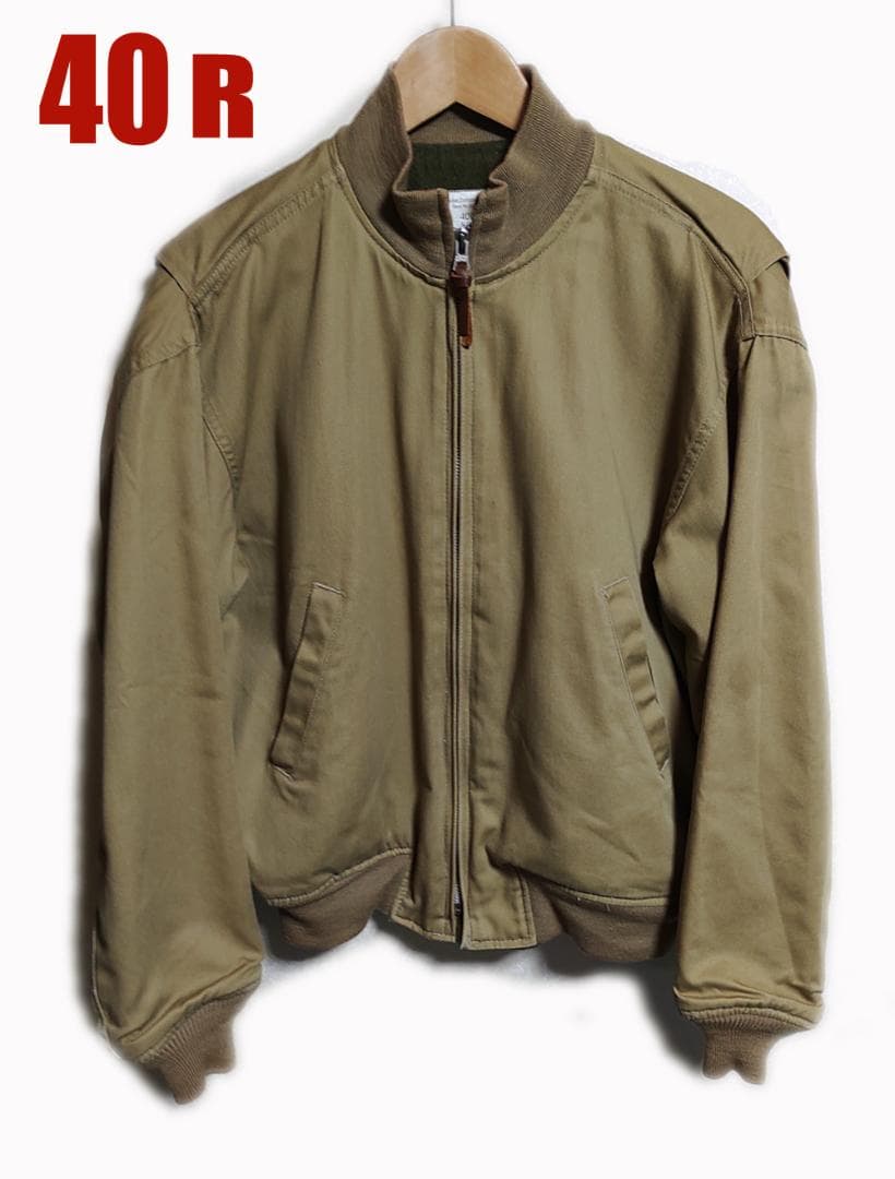 ALPHA♦️タンカースジャケット カーキ40R 米国製 アルファ古着