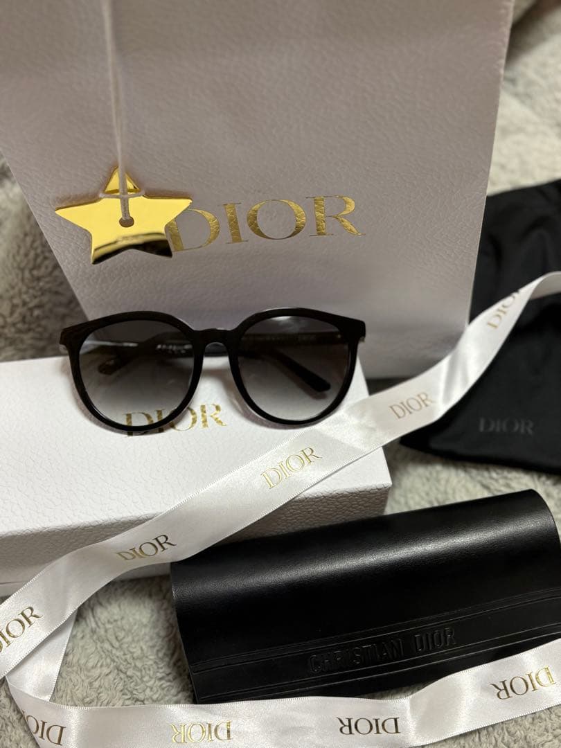 K*様 Dior ブラック サングラス 57-20-140