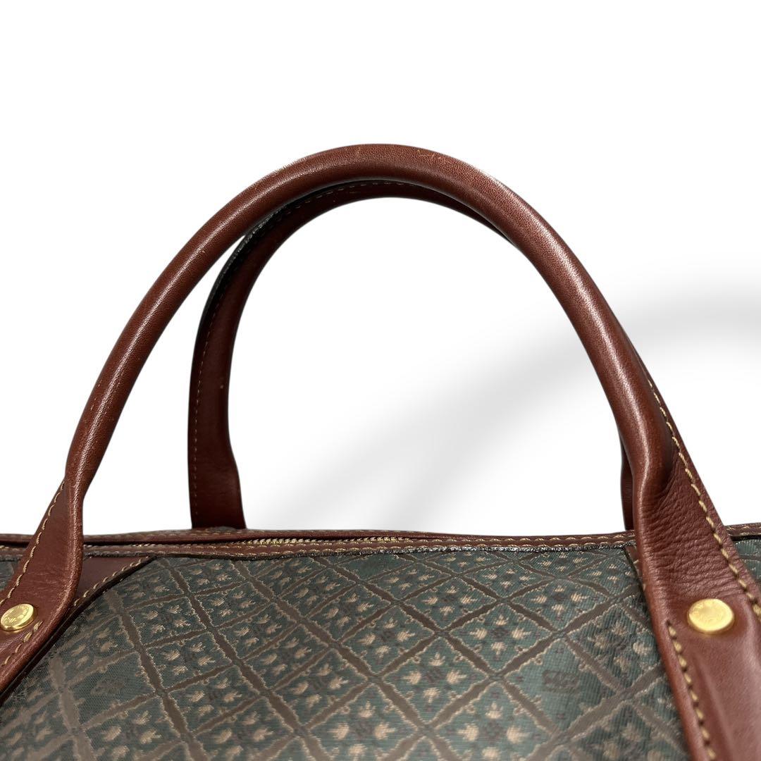 希少　オールド　バレンシアガ　2way ボストンバッグ　ロゴ金具　緑　y2k