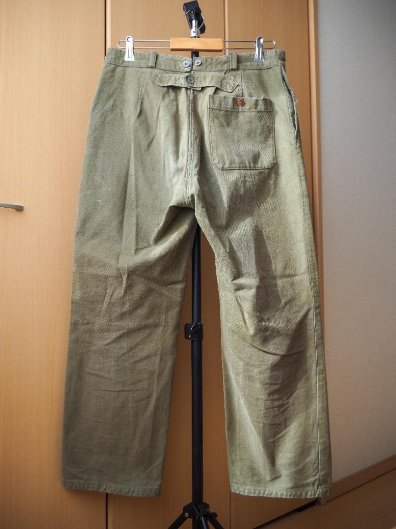パンツ 1940s French Army Work Trousers