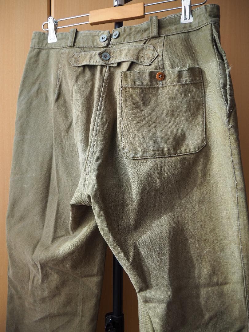 パンツ 1940s French Army Work Trousers