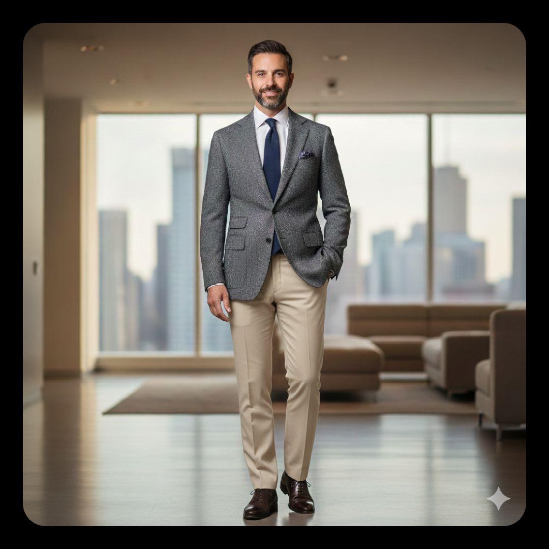 美品 最上級 gotairiku ツイード ヘリンボーン テーラードジャケット