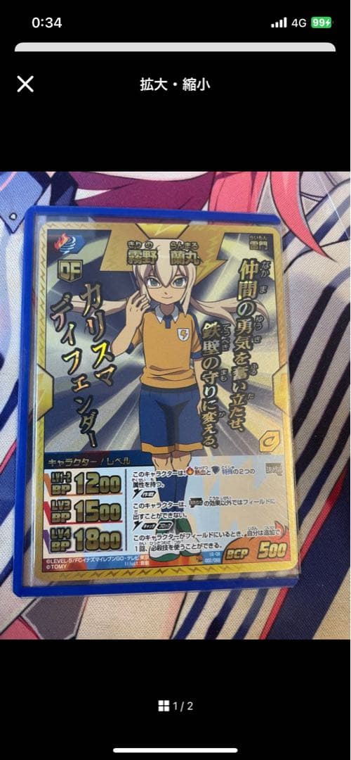 イナズマイレブンカード　T