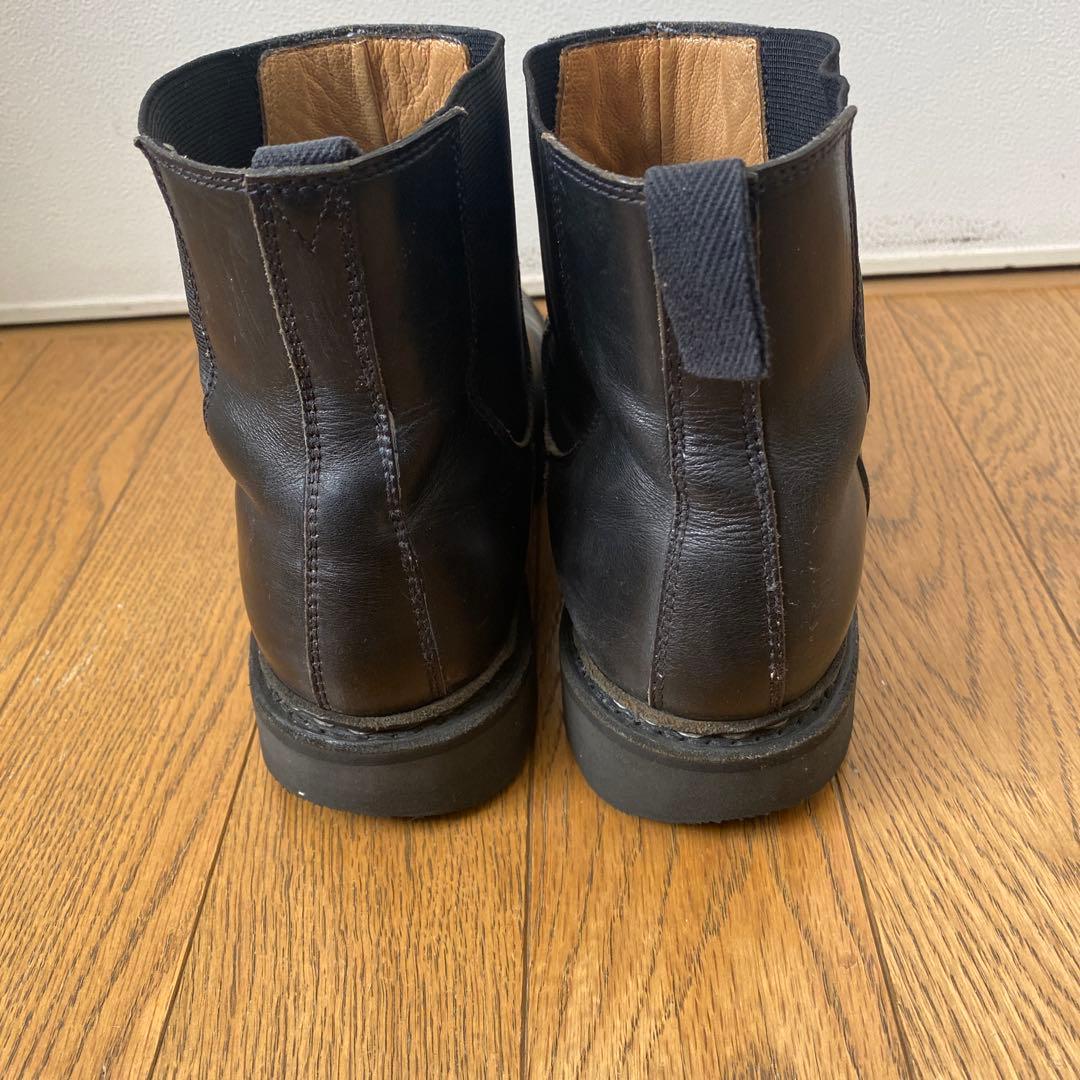 paraboot 黒 サイドゴアブーツ レザー 41/2 24cm