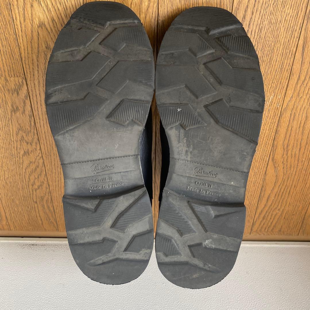 paraboot 黒 サイドゴアブーツ レザー 41/2 24cm