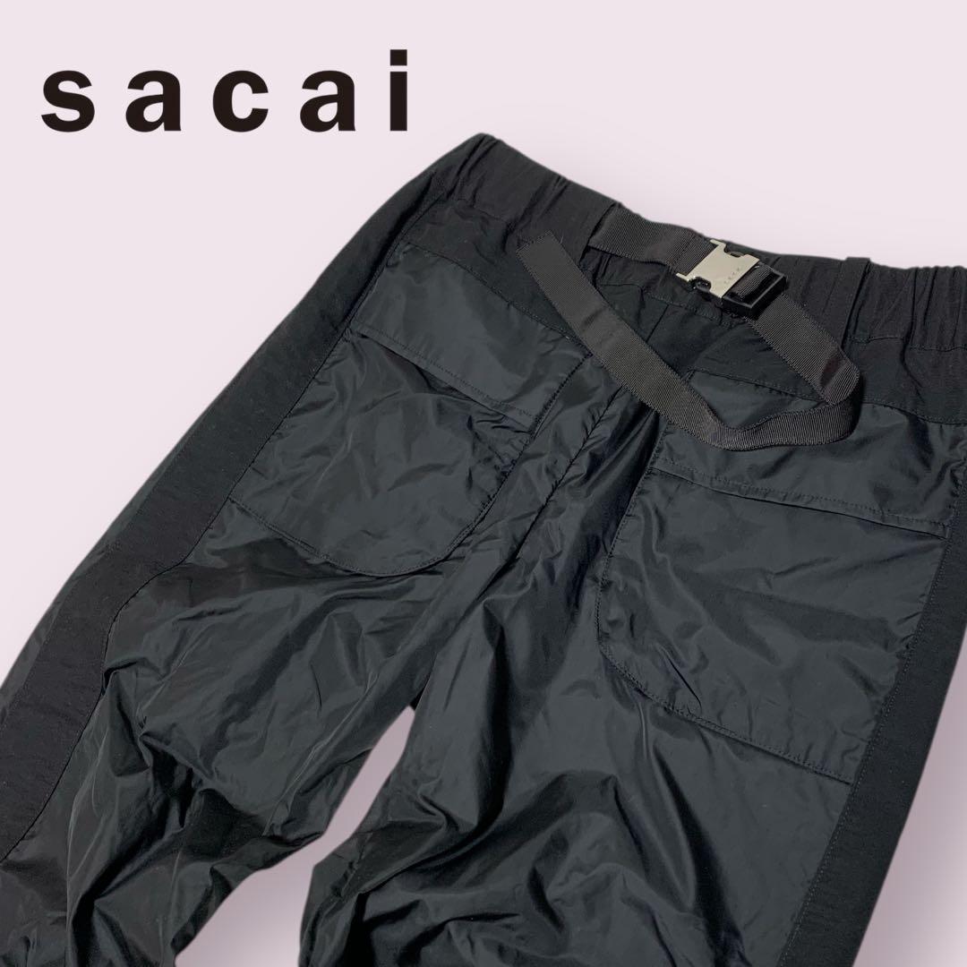 m*o様 22SS sacai サカイ グログランミックス ナイロンパンツ 1
