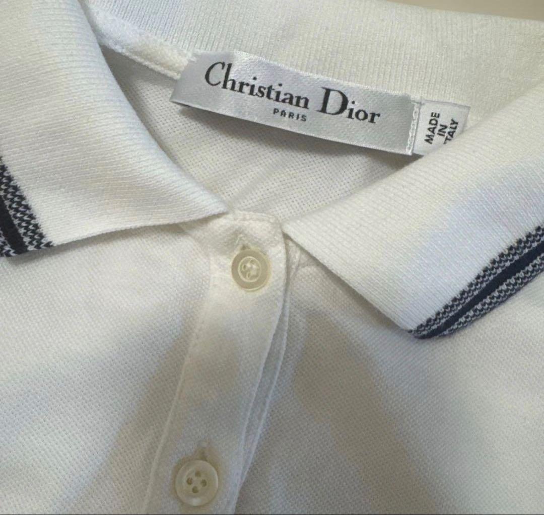 正規品　クリスチャンディオール　Dior ロゴ入りポロワンピース