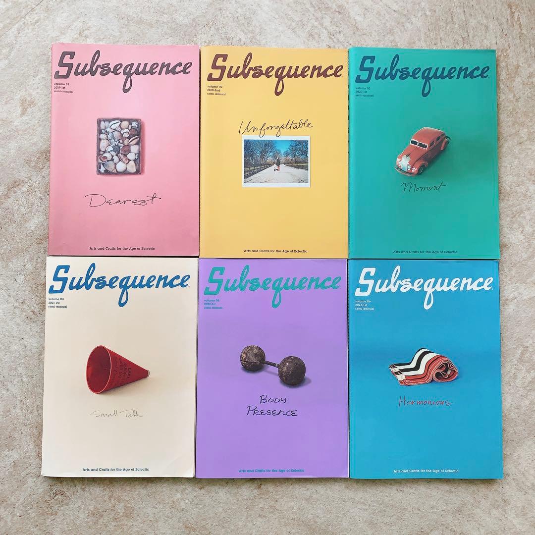 希少 Subsequence Vol. 1-6 創刊号含む
